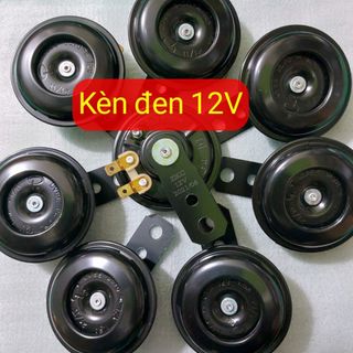 Còi sắt Kèn sắt đen lắp xe máy, xe điện 12V