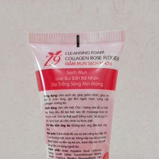 Sữa rửa mặt Collagen tình chất Hoa hồng Z9