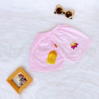 Quần sơ sinh màu ngắn in chuyển nhiệt Babiboo - BB60
