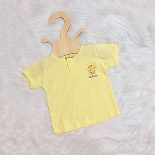 Áo cộc tay cho bé sơ sinh BABIBOO, áo trẻ sơ sinh đẹp cổ trụ dễ thương BB131