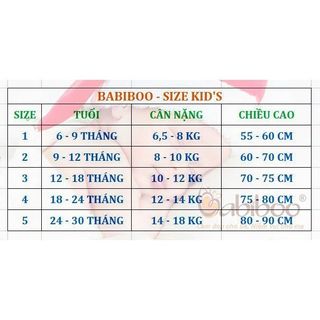 Bộ áo balo chấm bi bé gái BABIBOO BB114