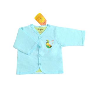 BB66 Áo sơ sinh tay dài màu Cotton 2 lớp dễ thương BB66 giá sỉ