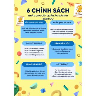 Quần áo sơ sinh BABIBOO, đồ sơ sinh kiểu tay ngắn cotton 4 chiều dễ thương BTK22