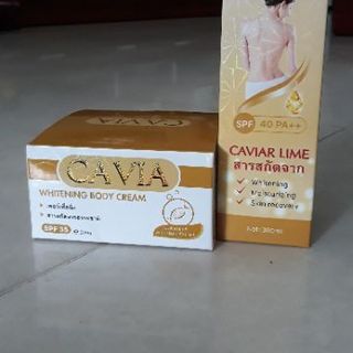 Combo tắm trắng, dưỡng body cao cấp CAVIA