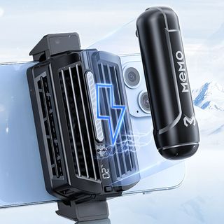 Quạt tản nhiệt điện thoại Memo DL10 Quạt pin 2000mAh màn hình hiển thị nhiệt độ sò lạnh thế hệ mới Led Gaming RGB giá sỉ