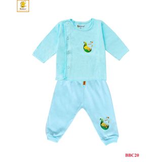 Bộ sơ sinh cotton màu dài bác sĩ Babiboo - BBC20 giá sỉ