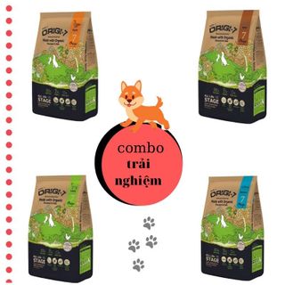 Combo 4 gói Hạt mềm hữu cơ Origi 7 cho chó (mix 4 loại) - 4 gói x400gr giá sỉ