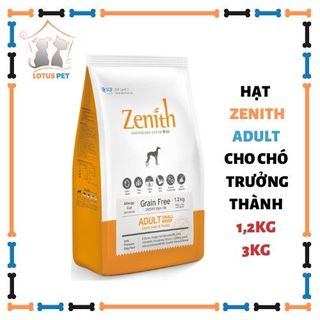 Thức ăn hạt mềm chó trưởng thành ZENITH ADULT 3kg - Hỗ trợ tiêu hoá, giảm hôi phân giá sỉ