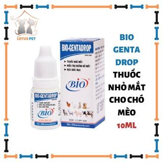 Bio Genta Drop - Thuốc nhỏ mắt cho chó mèo - 10ml