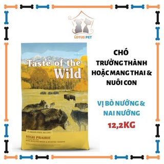 Taste of the wild - Hạt cho chó trưởng thành hoặc mang thai vị Bò nướng & nai nướng (12,2kg) giá sỉ
