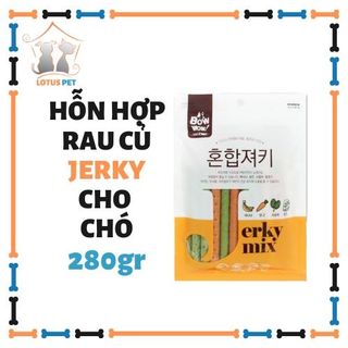 Jerky hỗn hợp rau củ cho chó - bổ sung chất xơ - 280GR giá sỉ