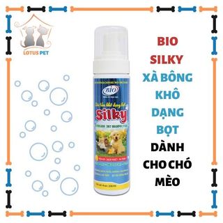 Bio Silky - Sữa tắm khô dạng bọt cho chó mèo - 200ml giá sỉ