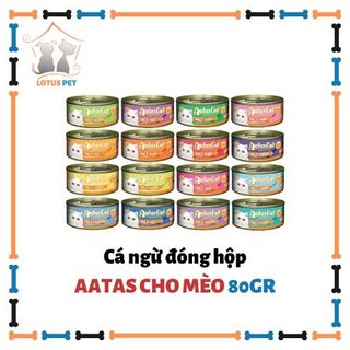 Pate Aatas cho mèo - 24 Vị Cá ngừ/Súp gà + Topping - 80gr giá sỉ