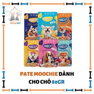 Thùng pate Moochie dành cho chó (12/48 gói) - 6 vị giá sỉ