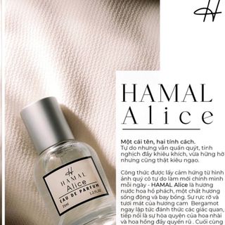 [Hàng Chính Hãng] Nước hoa nữ thơm lâu chính hãng HAMAL Alice 35ml tinh dầu nước hoa mini nữ sử dụng cho body