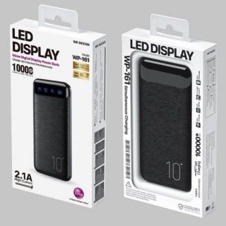 Pin Sạc Dự Phòng 10000mAh mWP-161 Sạc 2 Thiết Bị Cùng Lúc, Sạc Nhanh 2.1A