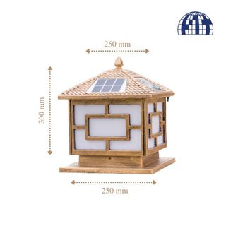 Đèn Năng Lượng Mặt Trời - Đèn Trụ Cổng Sang Trọng - Quí Phái - Bảo Hành 24 Tháng Chính Hãng JINDIAN NT250C
