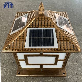 Đèn Năng Lượng Mặt Trời - Đèn Trụ Cổng Sang Trọng - Quí Phái - Bảo Hành 24 Tháng Chính Hãng JINDIAN NT250C