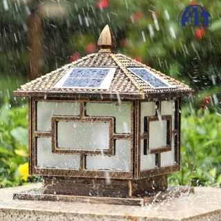 Đèn Năng Lượng Mặt Trời - Đèn Trụ Cổng Sang Trọng - Quí Phái - Bảo Hành 24 Tháng Chính Hãng JINDIAN NT250C