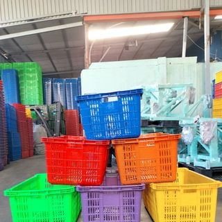 Ki thanh long - sọt nhựa đựng trái cây - sóng nhựa giá rẻ