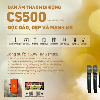 Loa tháp karaoke Acnos Cs500 - Mẫu loa 360 mới HOT nhất 2022 giá sỉ