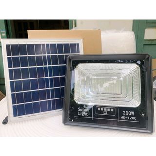 Đèn năng lượng mặt trời 200w hiệu Jindian - mã JD-T200 - Khung ABS - bảo hành 2 năm giá sỉ