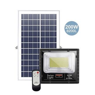[JD-8200L] Đèn Năng Lượng Mặt Trời JD-8200L Công Suất 200W - Mẫu Mới 2020, Khung Nhôm, Chip Led "SMD" - BH 02 Năm