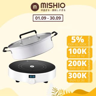 Bếp Điện Từ Đơn Mishio MK218 1500W kình chịu nhiệt tốt – Tặng Kèm Nồi Lẩu MK218A giá sỉ