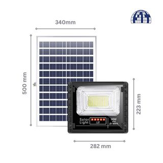 [JD-8860L] - Đèn pha năng lượng mặt trời Jindian JD-8860L Công suất 60W -Mẫu Mới 2020, Khung Nhôm, Chip Led "SMD" giá sỉ