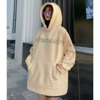 Áo hoodie tay phồng chất thun nỉ logo in efiremonley form dưới 70kg đẹp
