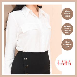Áo Sơ Mi Công Sở Nữ Màu Trắng, thời trang công sở chất vải dày dặn, thanh lịch, quyến rũ - Thời Trang LARA