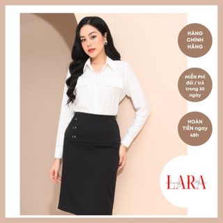 Áo Sơ Mi Công Sở Nữ Màu Trắng, thời trang công sở chất vải dày dặn, thanh lịch, quyến rũ - Thời Trang LARA