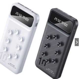 Sạc dự phòng WP233 10000mah sẵn dây 3 đầu sạc có cao su hít mặt lưng điện thoại