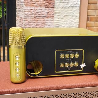 Loa bluetooth karaoke YS-219 - Tặng kèm 2 micro không dây