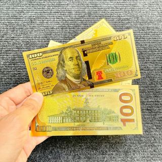 Tiền Mạ Vàng 2USD, 100 USD Plastic