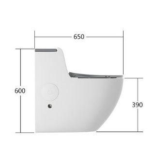 BỒN CẦU TRỨNG NẤP TRẮNG - 1 KHỐI