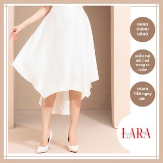 Đầm Dự Tiệc Chất Vải Lụa Trắng Đuôi Cá phong cách sang trọng, quyến rũ, điệu đà, quý phái - Thời Trang LARA