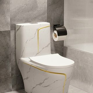 BỒN CẦU 1 KHỐI - LIỀN KHỐI TRẮNG VÂN MÂY
