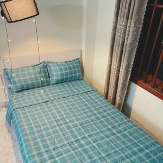 Bộ chăn ga coton poly hè 5 món