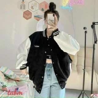 Áo khoác nhung tăm form dưới 70kg logo thêu