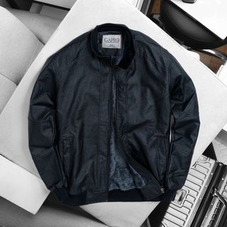 Áo khoác da nam lót lông cao cấp mẫu mới sang trọng AK104