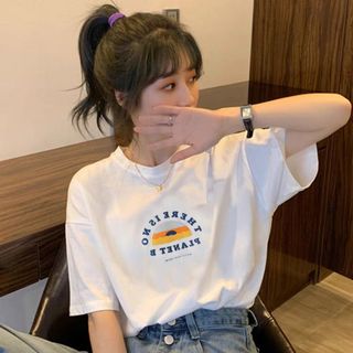 Áo thun nữ fom rộng tay lỡ chất cotton khô cao cấp hàng đẹp rẽ giá sĩ tốt sẵn sll