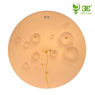 Đèn ốp trần hoạ tiết giọt sương 3 chế độ ánh sáng công suất 24W