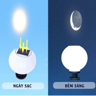 Đèn trang trí trụ cổng, đèn sân vườn năng lượng mặt trời 3W JDX75 Jindian - Đường kính 25CM
