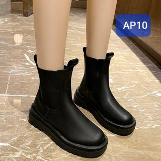 Boots nữ chất da mềm phối chun hông AP10