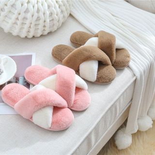 Dép lông quai chéo sang chảnh DP95