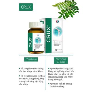 VIÊN UỐNG GIẢM ĐAU KHỚP CHỐNG THOÁI HÓA KHỚP CRUX - DÂN KHANG