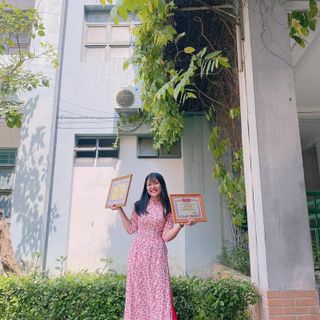 Áo Dài Lụa Hoa nhí Ảnh thật 100%