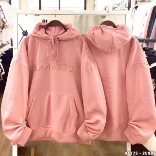 Áo hoodie tay phồng form rộng, mịn mát namaste đẹp