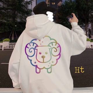 Áo hoodie in phản quang chất nỉ ngoại size L